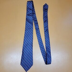 Paco Rabanne Paris Silk Tie Blue Pink Stripe Made in Italy Men's Accessory